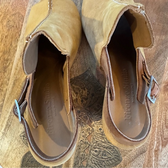 Italian leather buttery soft Firenze.Studio Tango Suede slingback mule size 10 - Picture 6 of 12